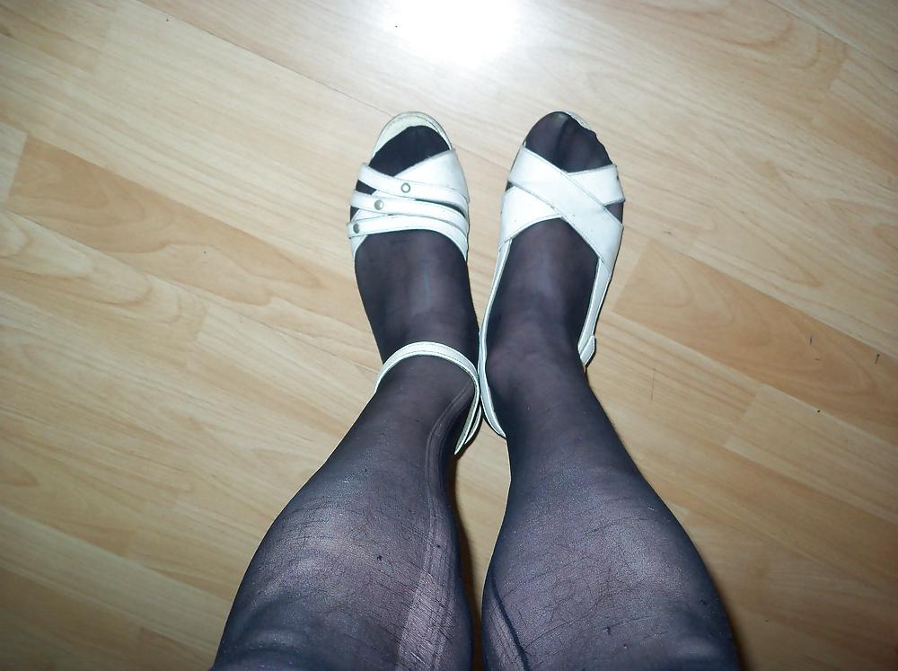 20P Schuh weißes Band prima