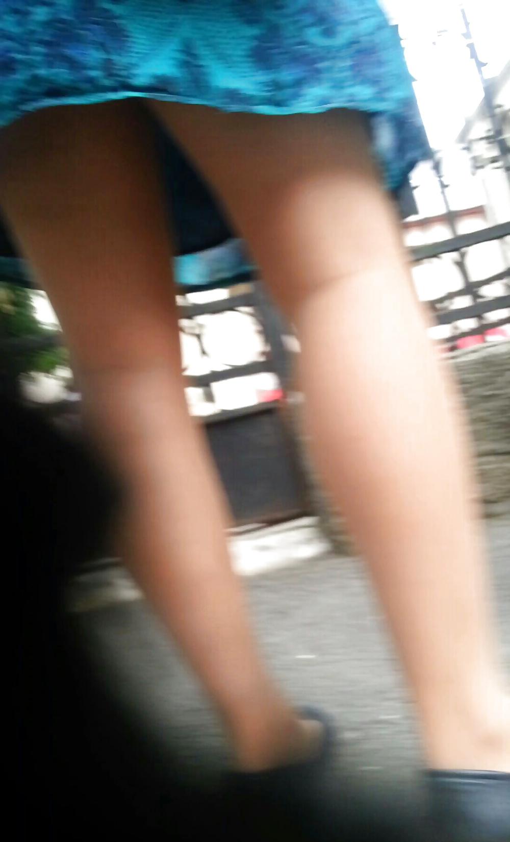 20P Spy old + young sexy skirt romanian