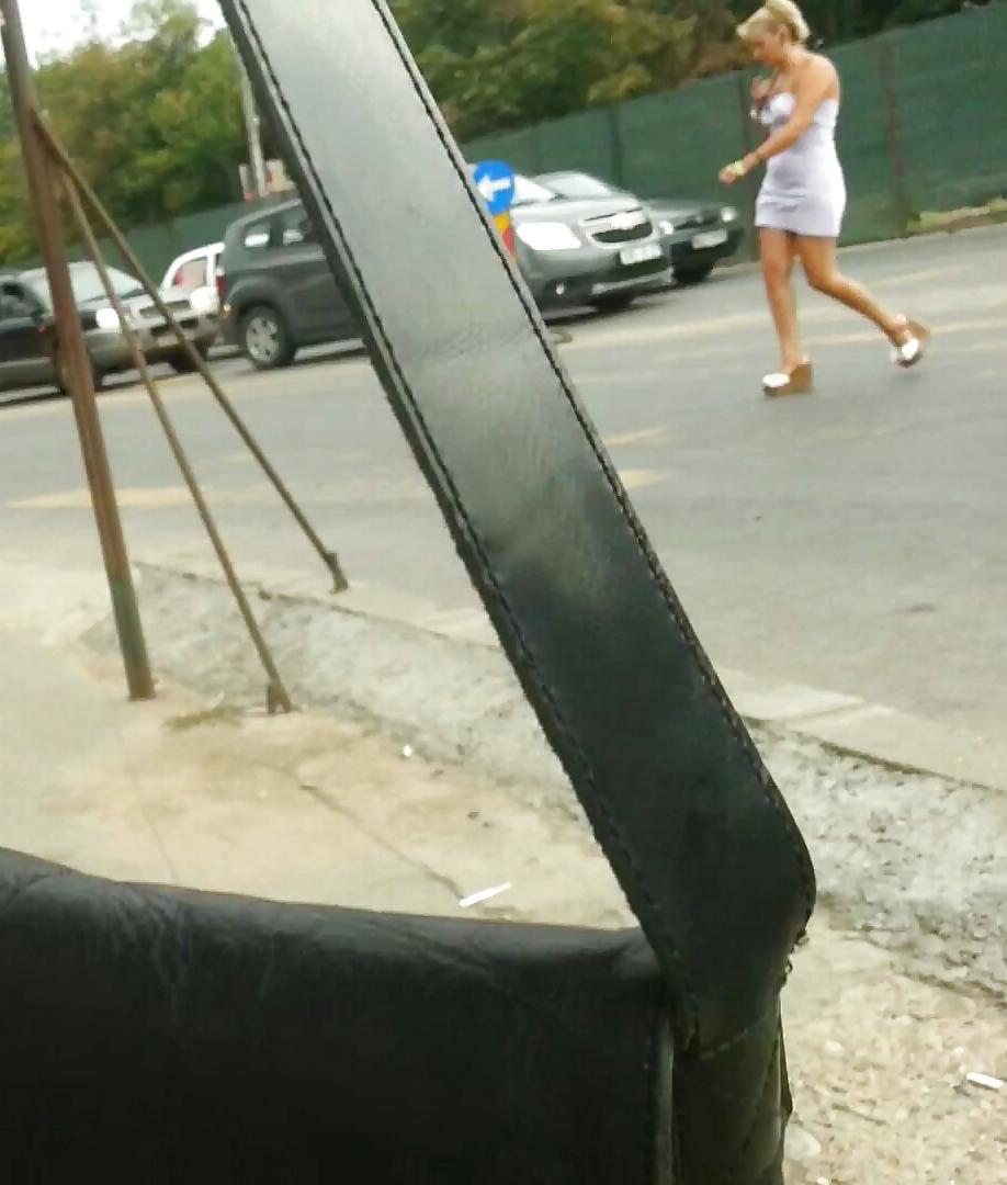 20P Spy old + young sexy skirt romanian