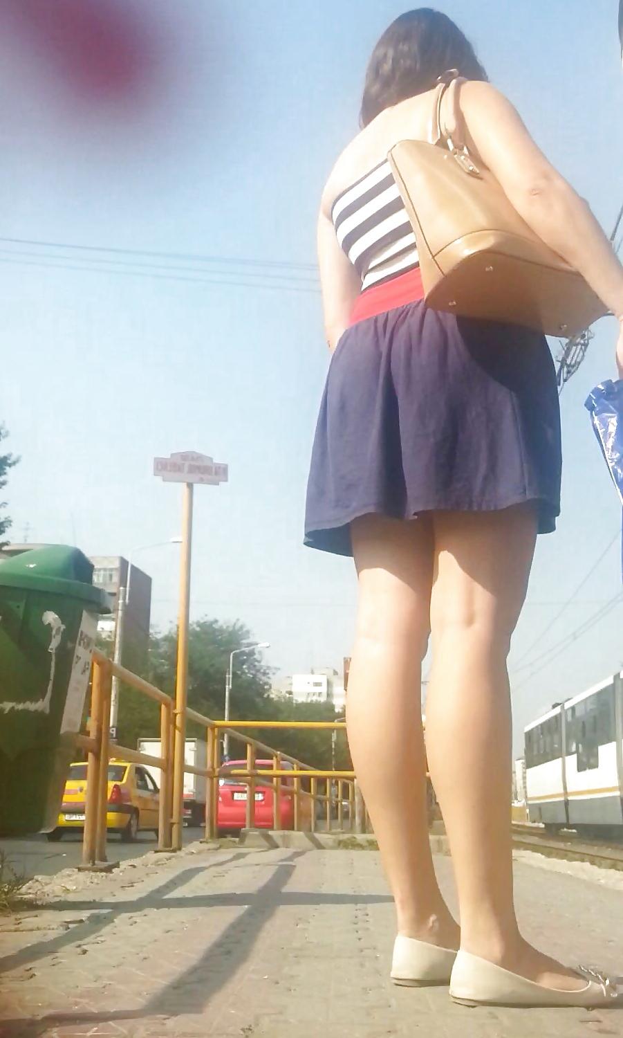 20P Spy sexy skirt old + young romanian