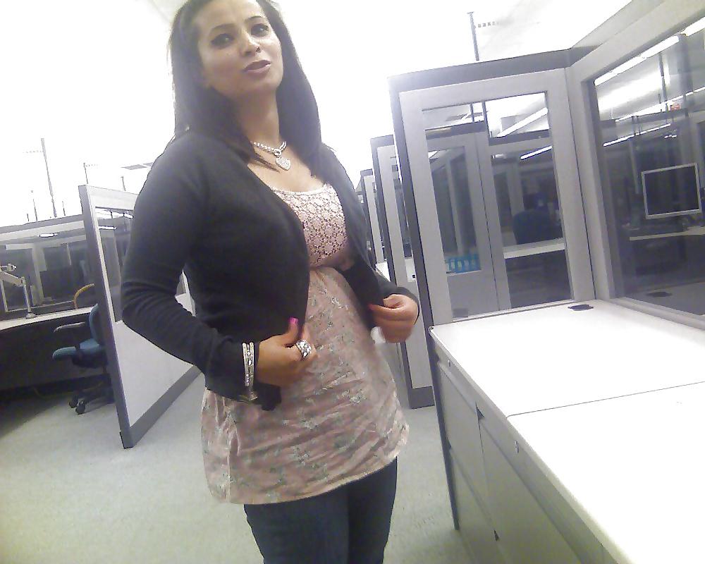 18P Coworker Down Blouse and Upskirt