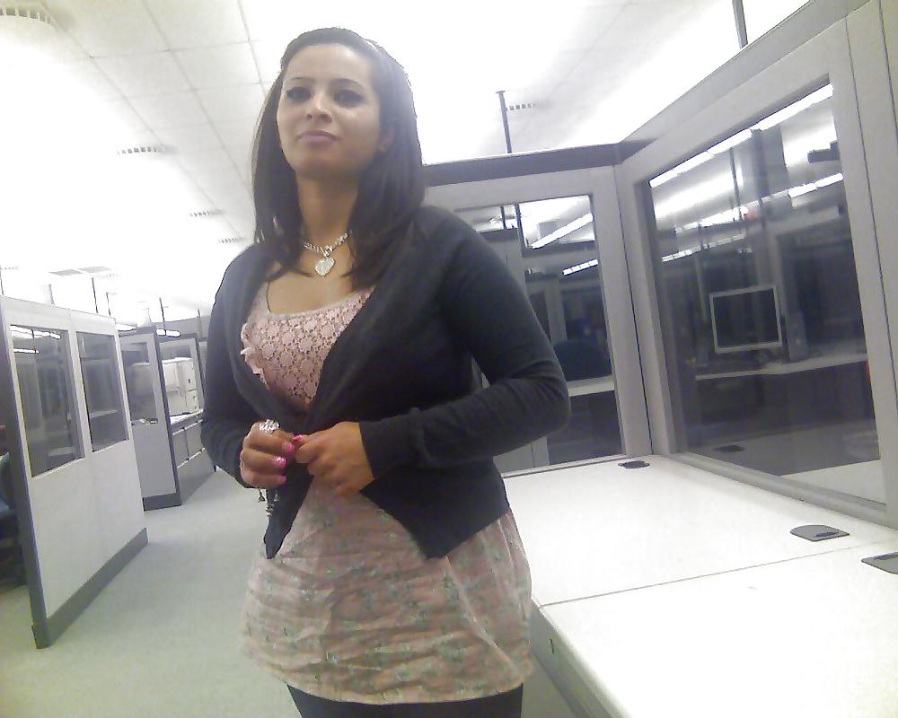 18P Coworker Down Blouse and Upskirt
