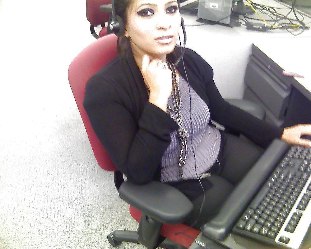 18P Coworker Down Blouse and Upskirt