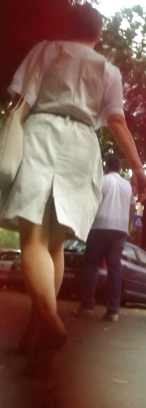 18P Spy old + young sexy skirt romanian