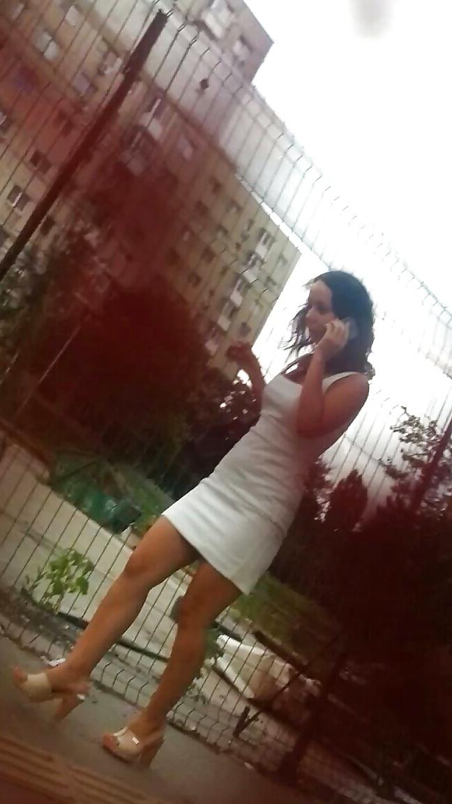 18P Spy old + young sexy skirt romanian