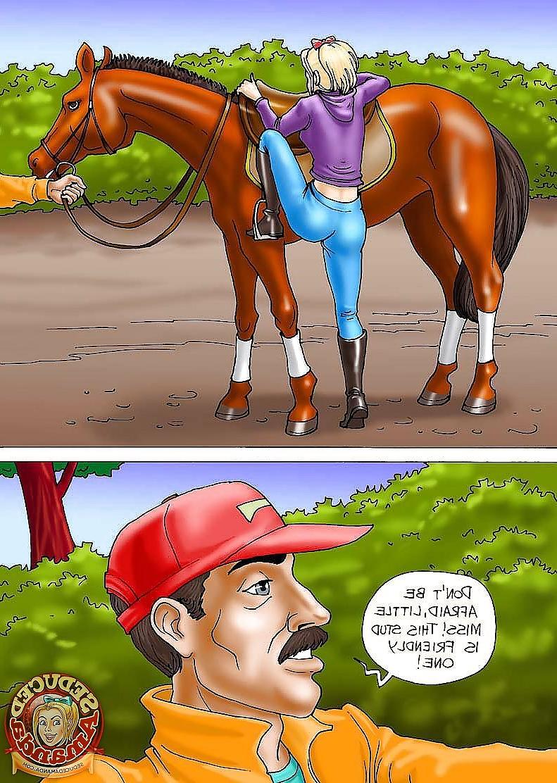 15P Seduced Amanda - Riding a Stallion (en)