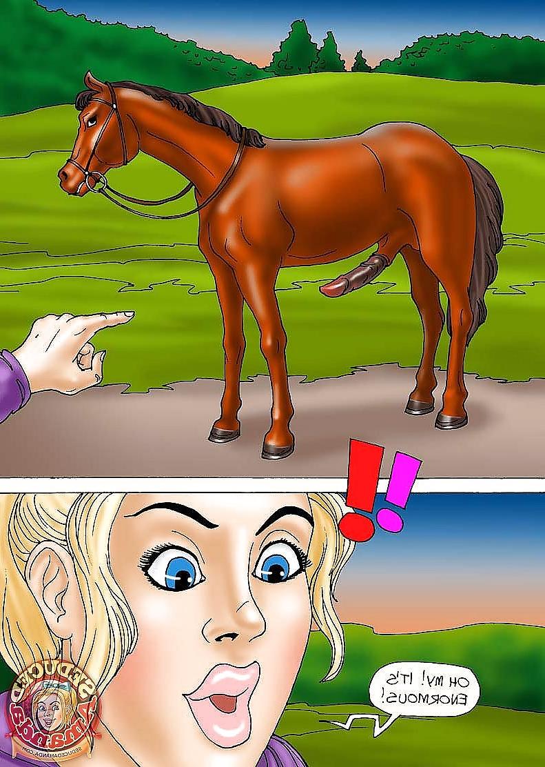 15P Seduced Amanda - Riding a Stallion (en)