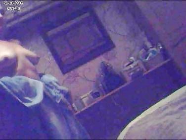 13P Mrs Sarah D getting dressed after a shower