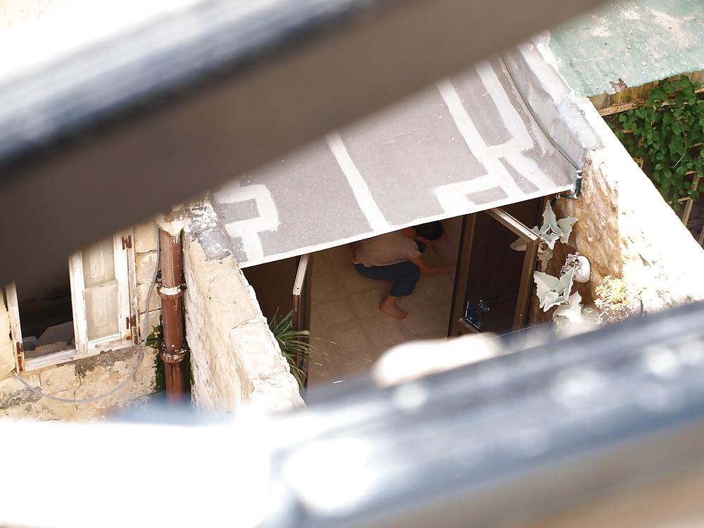 17P Neighbor showing her underwear