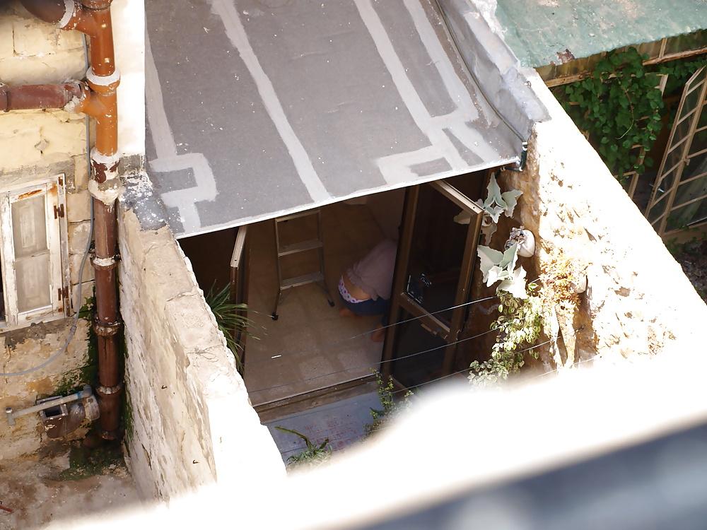 17P Neighbor showing her underwear