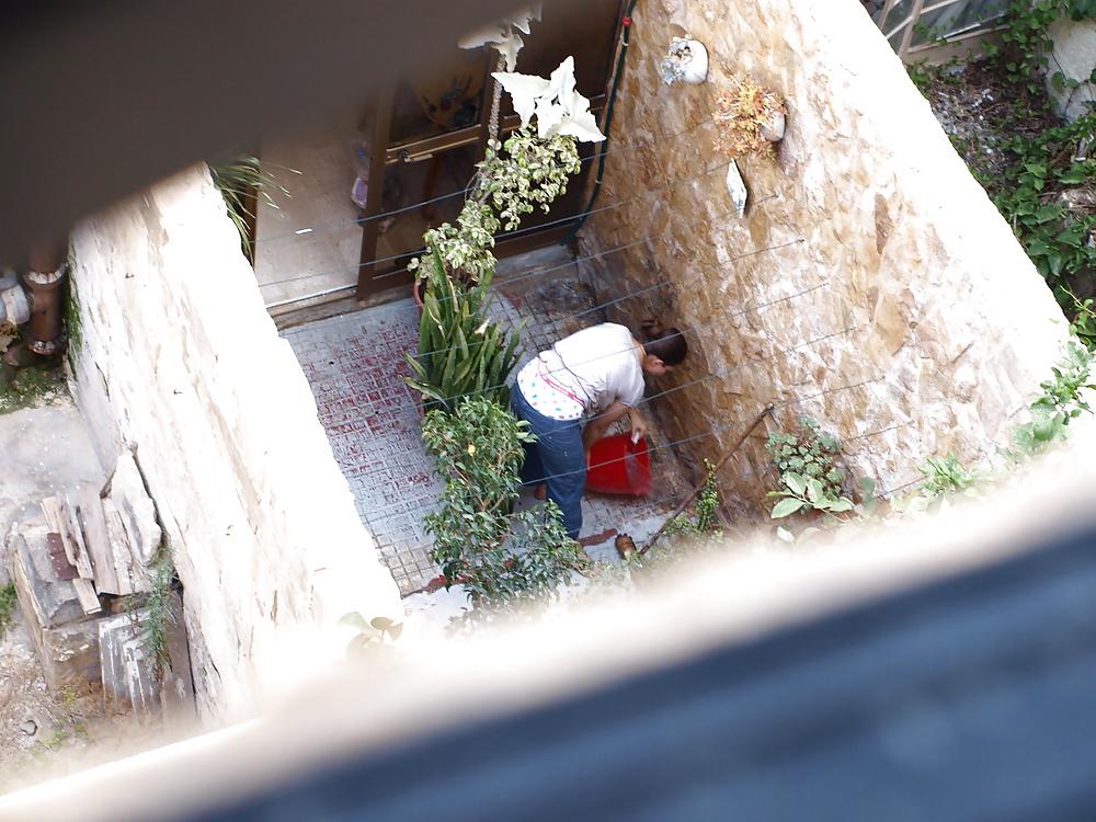 17P Neighbor showing her underwear