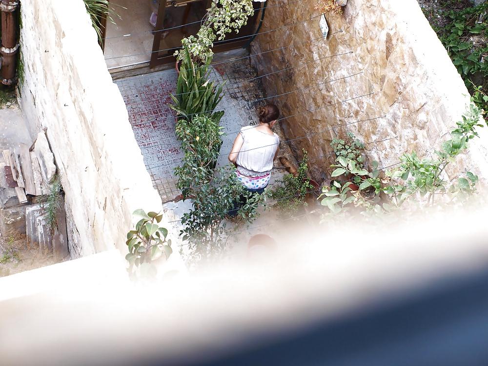 17P Neighbor showing her underwear