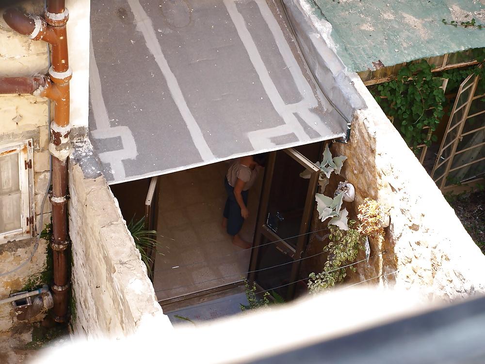 17P Neighbor showing her underwear