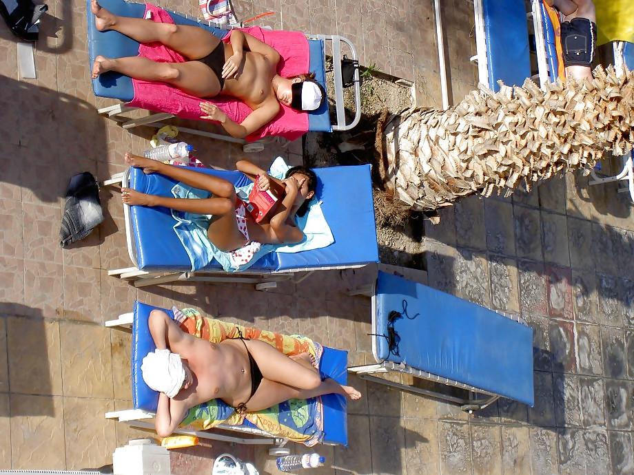 8P Pictures from girls at a hotel pool in cyprus