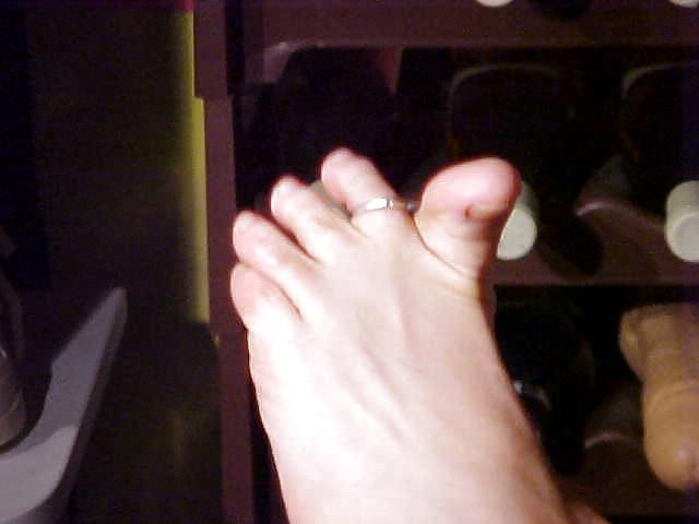 25P Violett self foot worship toe sucking