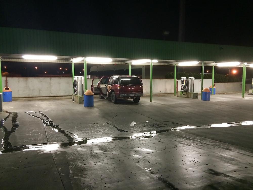 6P Cleaning out the car.
