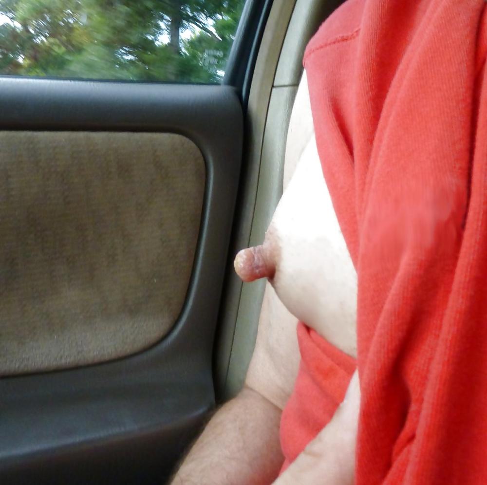 6P Nipples in Car