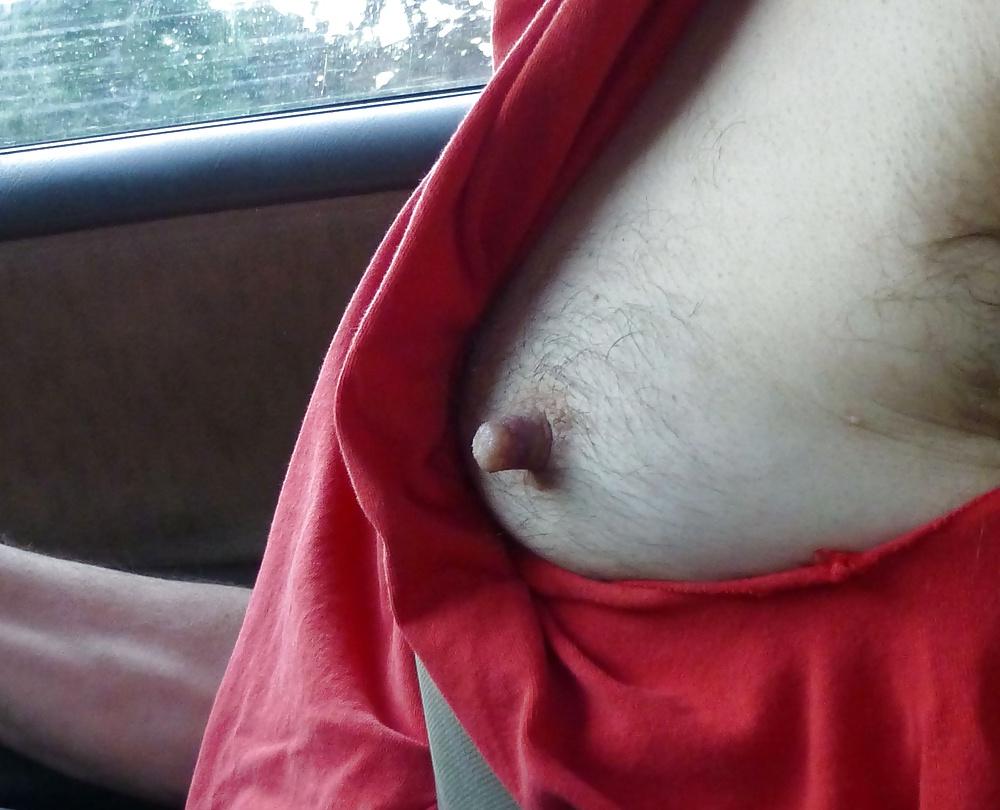 6P Nipples in Car