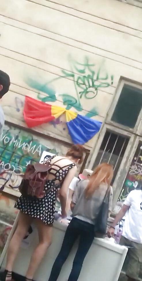 25P Spy sexy teens skirt romanian