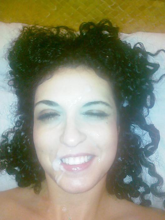9P She loves cum all over her face 