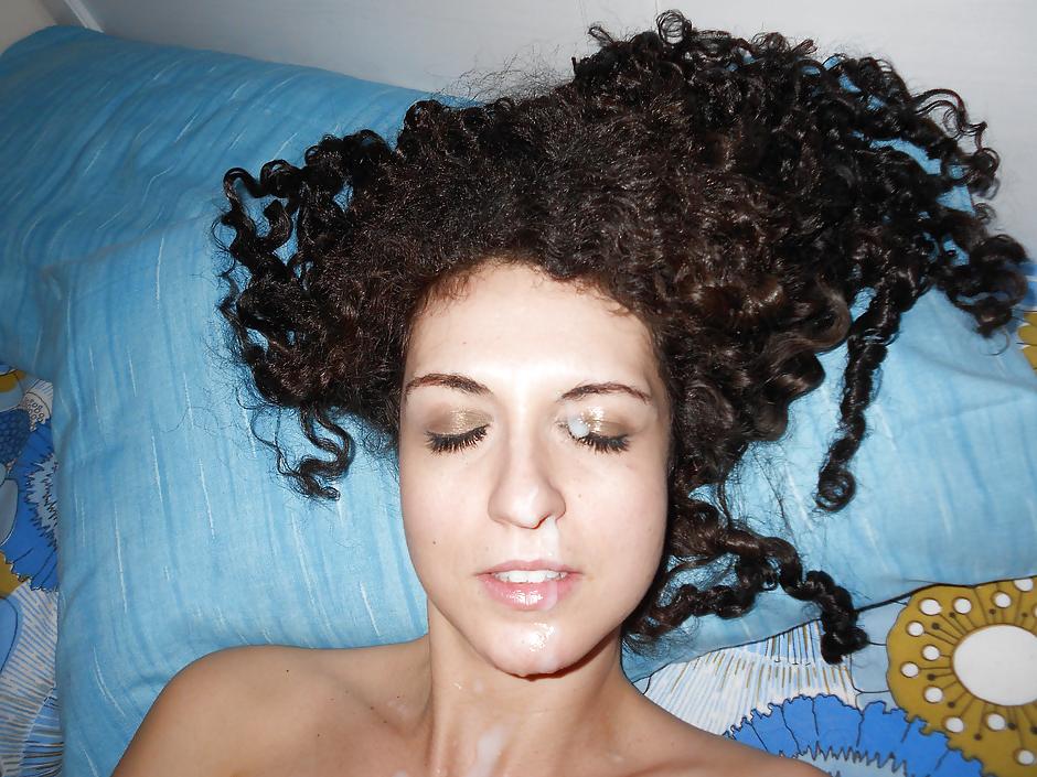 9P She loves cum all over her face 