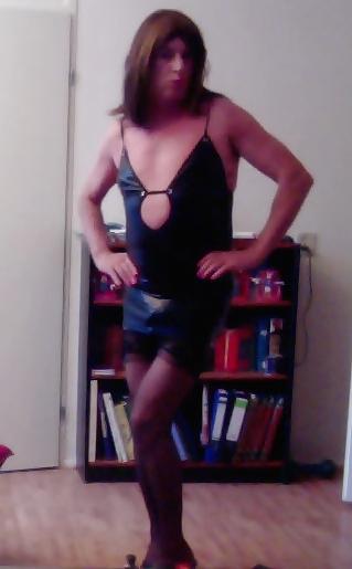 25P Lucys's Shiny  black dress 