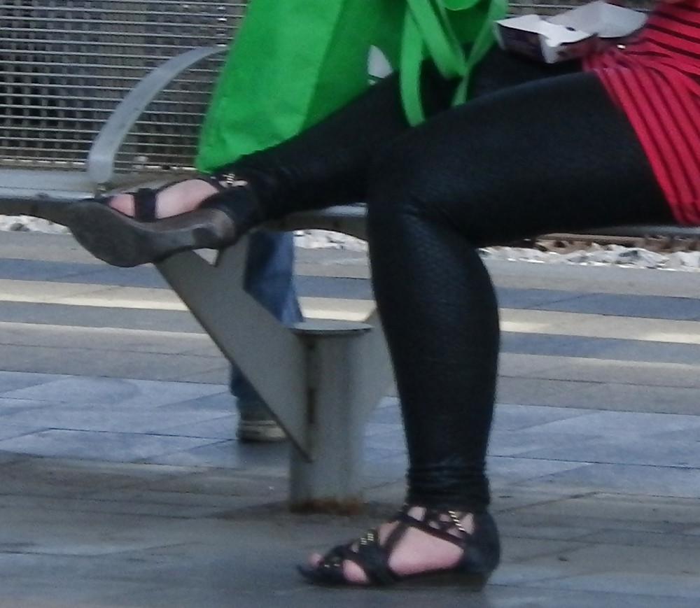 25P Leggings Tight Spandex Latex Lycra - Female
