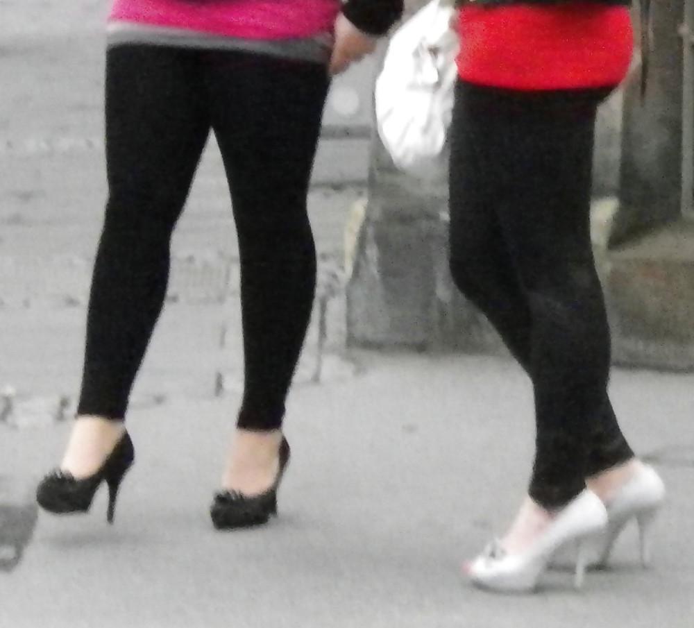 25P Leggings Tight Spandex Latex Lycra - Female