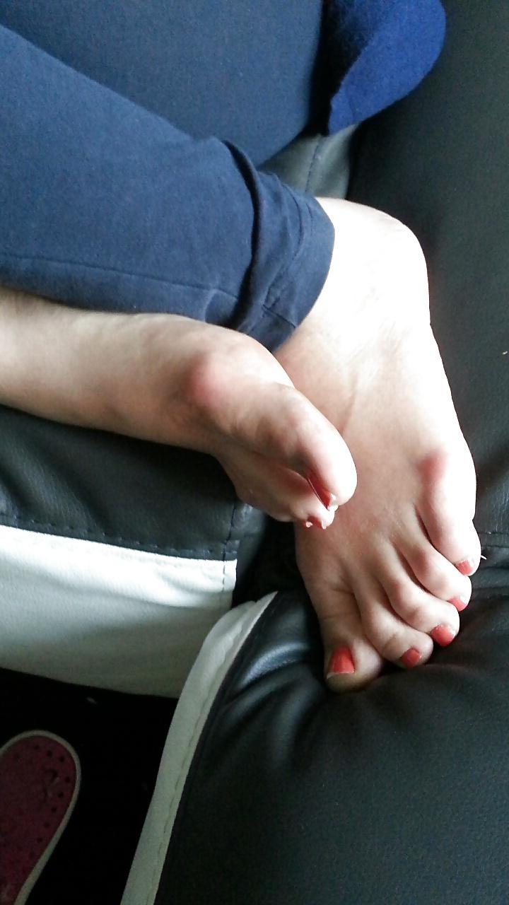25P French lover wife pink feet toes
