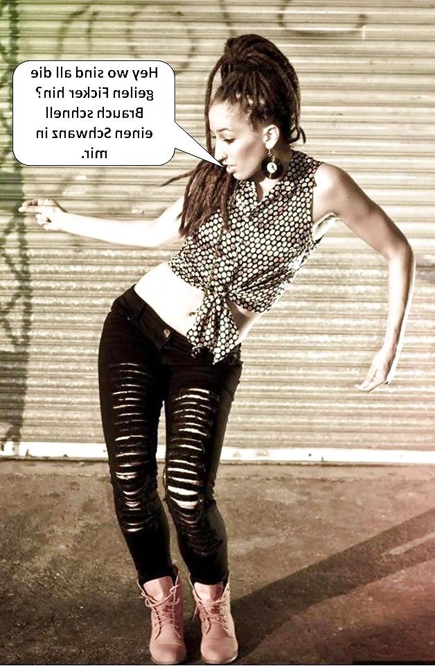 25P German Captions for nylonandleggins of swaggi maggi