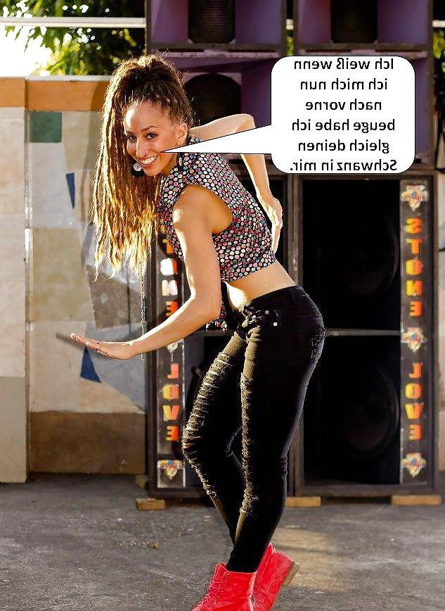 25P German Captions for nylonandleggins of swaggi maggi