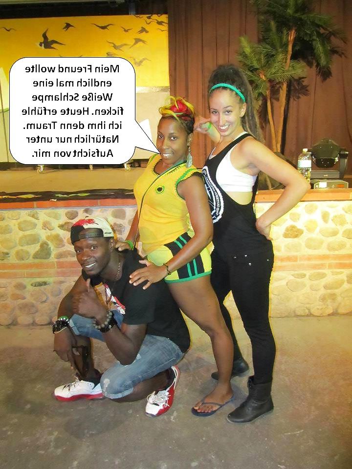 25P German Captions for nylonandleggins of swaggi maggi