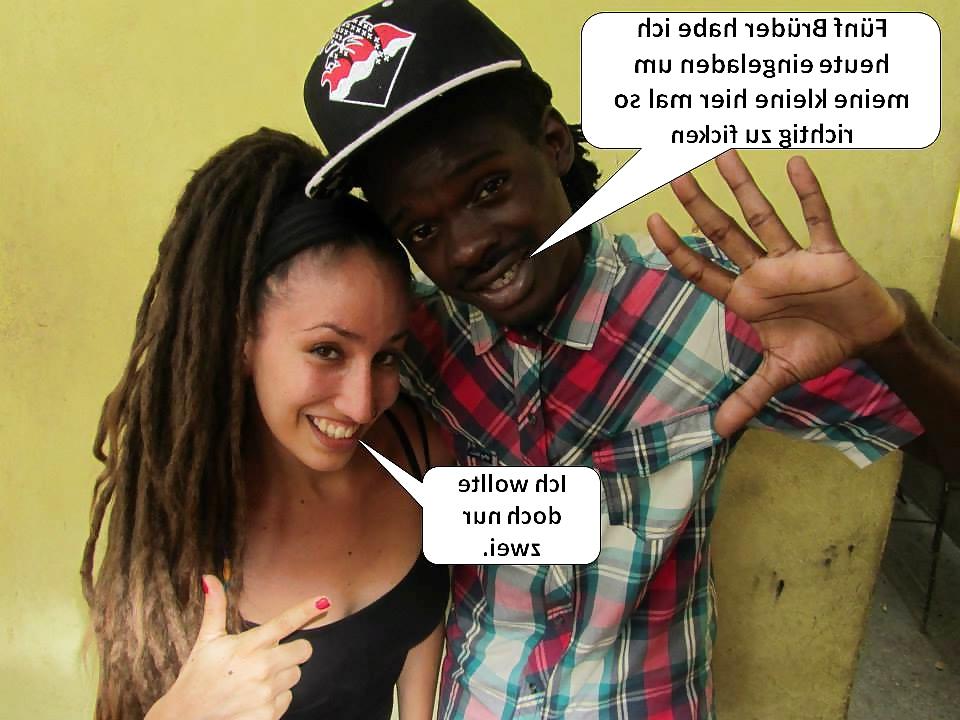 25P German Captions for nylonandleggins of swaggi maggi