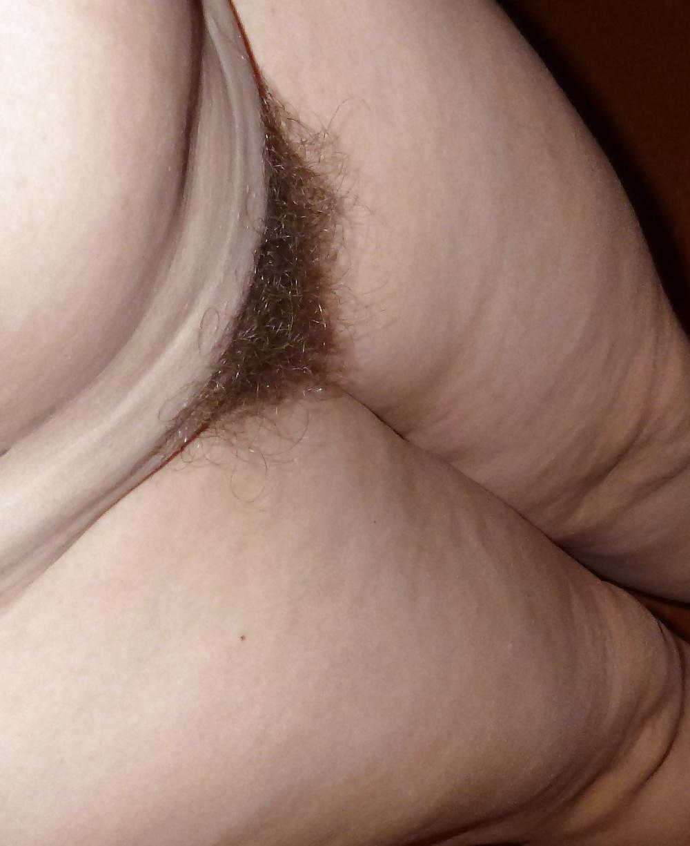 6P Hairy cunt of my wife. Her pussy no panties and out panties