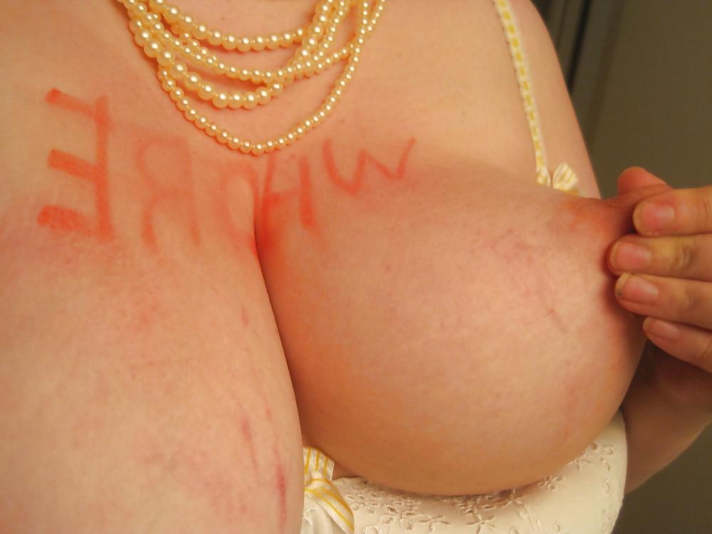 24P Caning whore tits