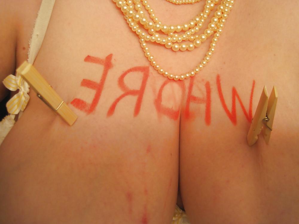 24P Caning whore tits