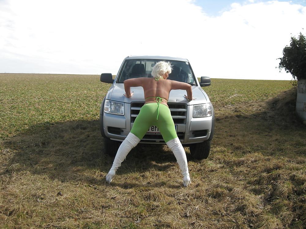 20P Gina White a Austrian  blondes Pornbabe Outdoor