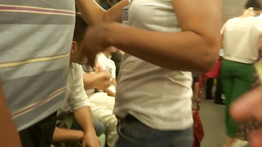 23P Spy subway old + young boobs romanian