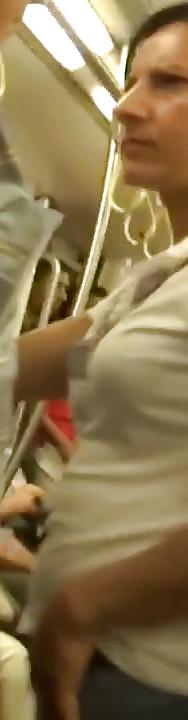 23P Spy subway old + young boobs romanian