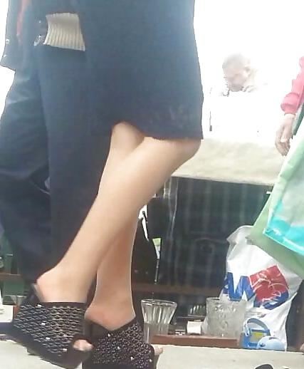 20P Spy feet and nylon romanian