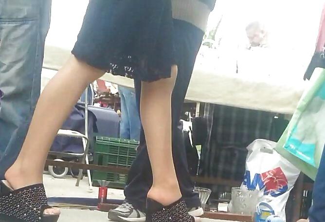 20P Spy feet and nylon romanian