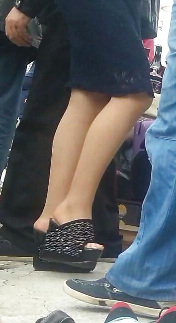 20P Spy feet and nylon romanian