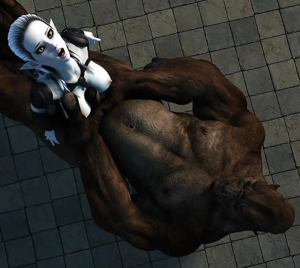 25P 3D monster and Futanari