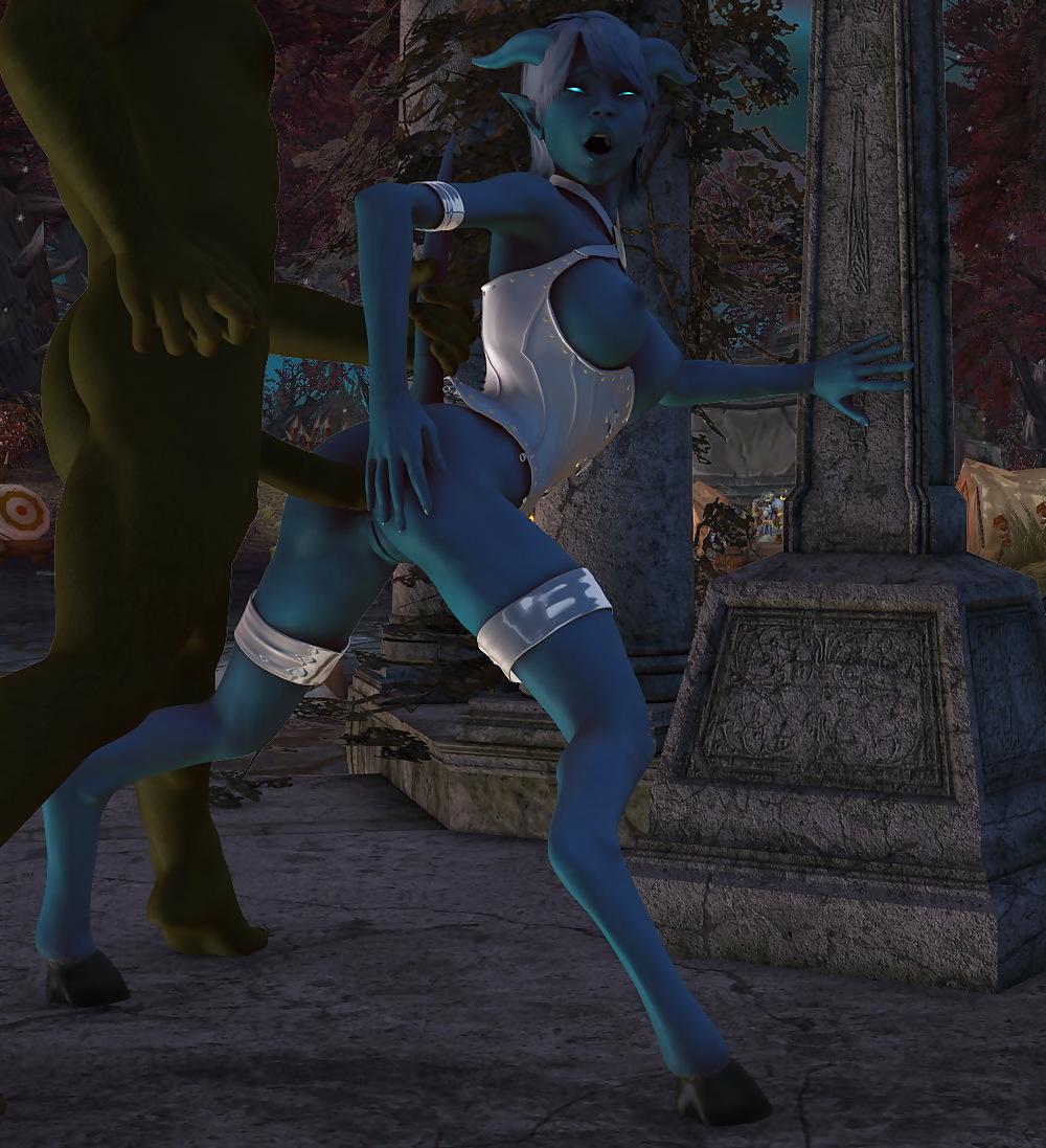 25P 3D monster and Futanari