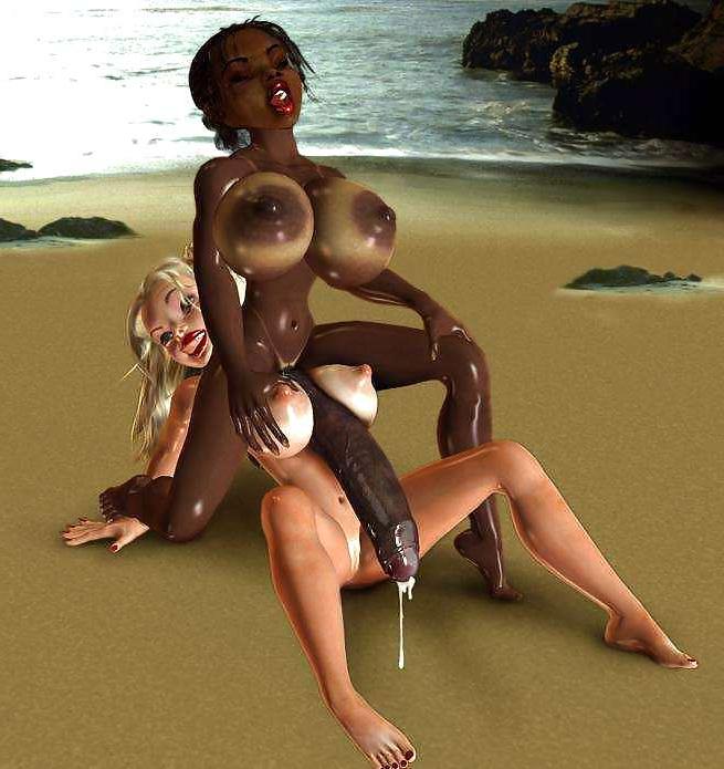 25P 3D monster and Futanari