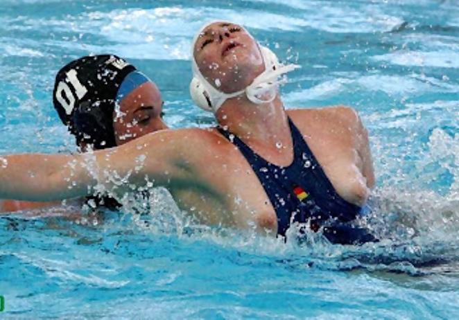 25P Nipslip At Waterpolo Olympics by Voyeur TROC