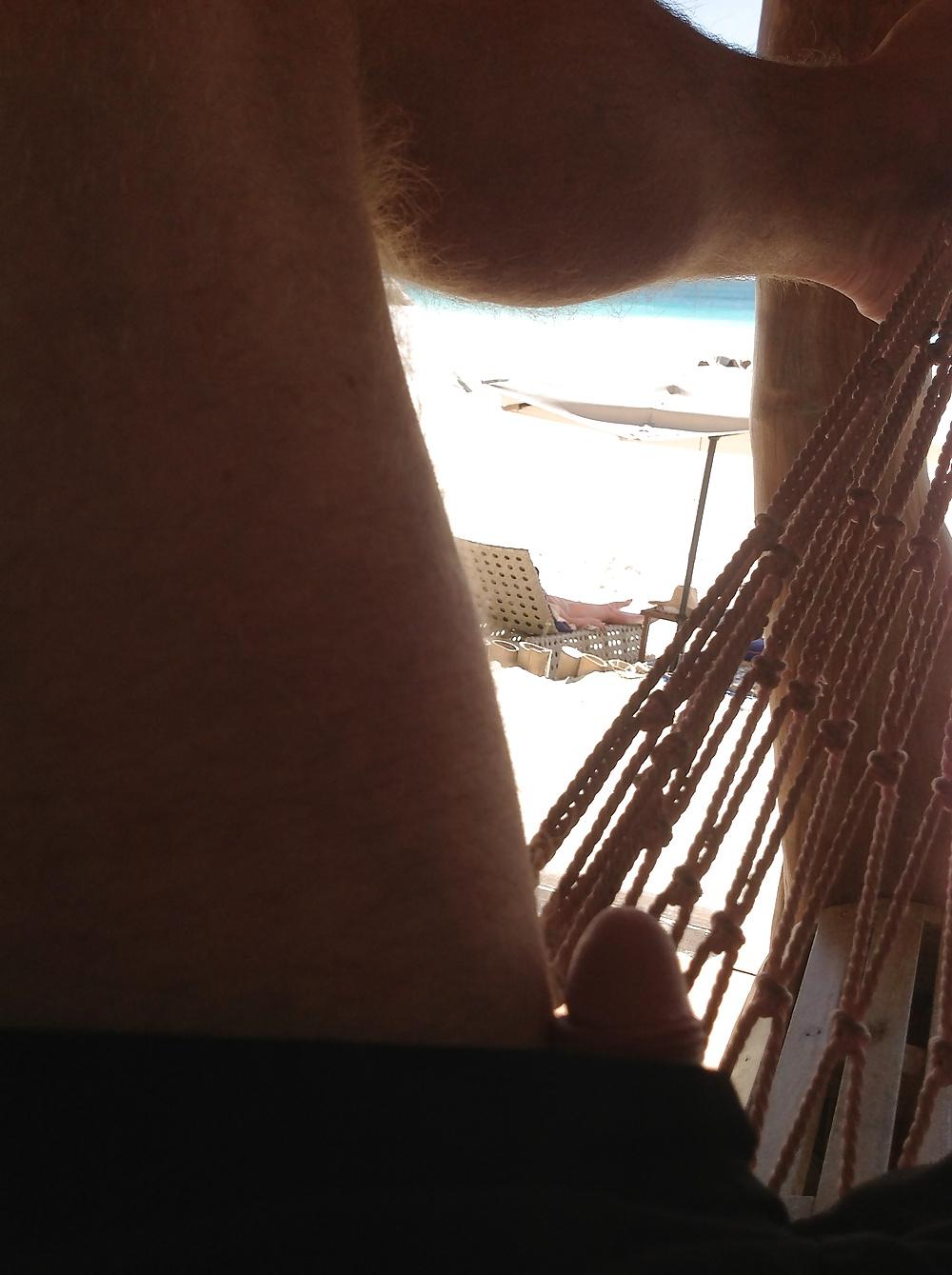 5P Flashing on the beach