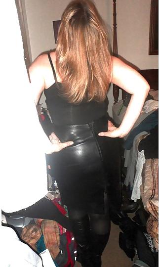 25P Cougar in Leather Skirt