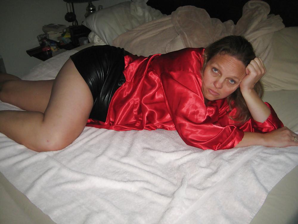 25P Cougar in Leather Skirt