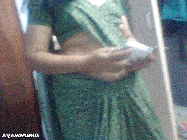 25P Andhra housewife navel boob show 8